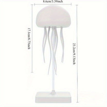 Jellyfish Night Light USB LED Table Lamp - Touch Control Gradient Color Changing Fantasy Desk Light for Bedroom Kids Room Party Decor Aesthetic Room Decoration