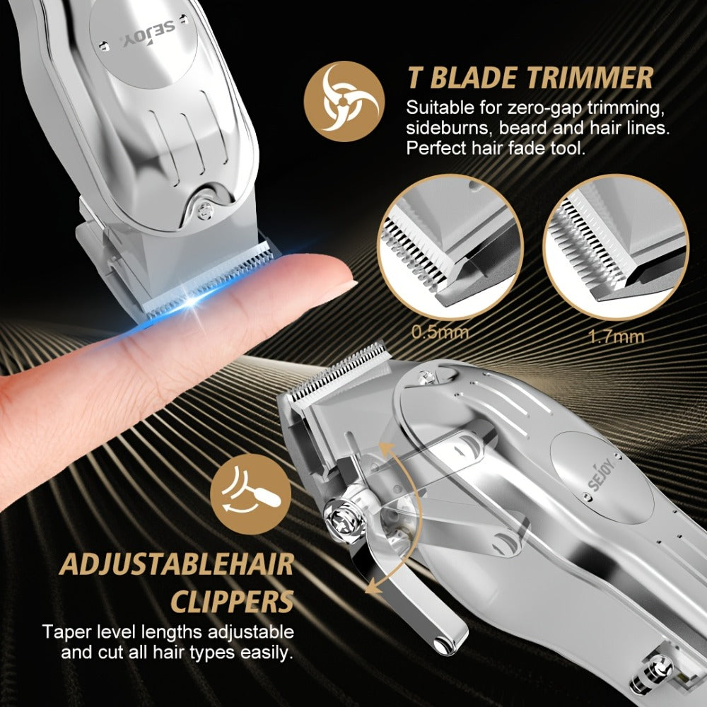 Hair Clipper Seacol Cordless Clipper Configurations with LED Displays, USB Charging and Guide Comb Accessories
