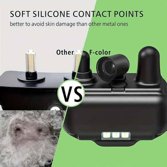 Remote Dog Training Collar with 3 Modes - Vibration, Sound & Static, Adjustable Nylon Strap, Rechargeable E-Collar for Small Medium Large Dogs - Safe & Effective Behavior Correction Tool