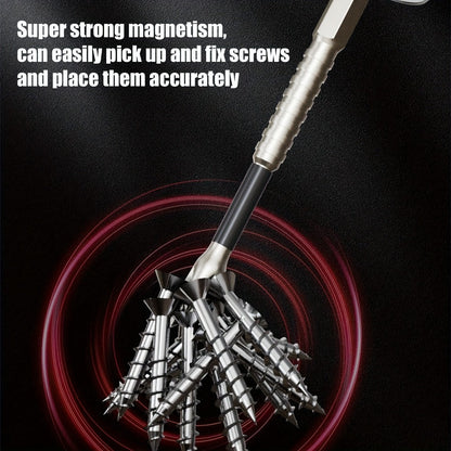 Magnetic Screwdriver Drill Bit Set Anti-Slip - K5 High Magnetic Power Bits in 50mm 65mm 70mm 75mm 90mm 150mm, Electric Screwdriver Bit Kit for Power Drills, DIY Home Repair & Professional Use