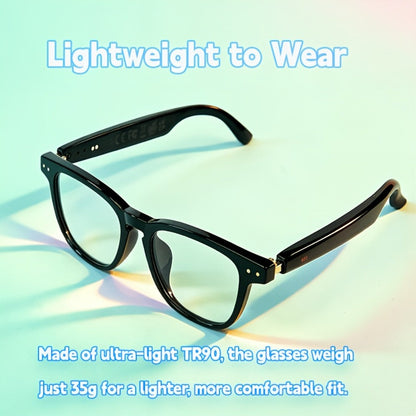 Smart Glasses 164-Language Translation Eyewear with Bluetooth Music, Calls and Multiple Black or Pink Frames