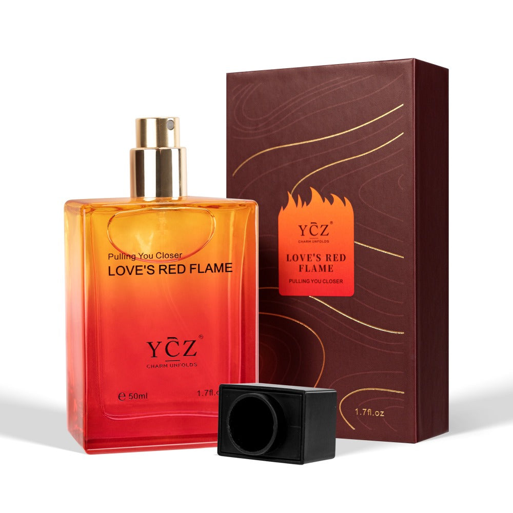 Cologne for Men — YCZ Love's Red Eau de Parfum 1.7 Fl Oz, Long-Lasting Scarlet Aromatic Scent, Masculine Fragrance Spray, Perfect for Date Night & Everyday Wear