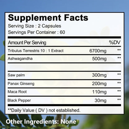 Balincer Capsule Supplement, 120-Count Bottle with Two-Capsule Serving and 60-Serving Label
