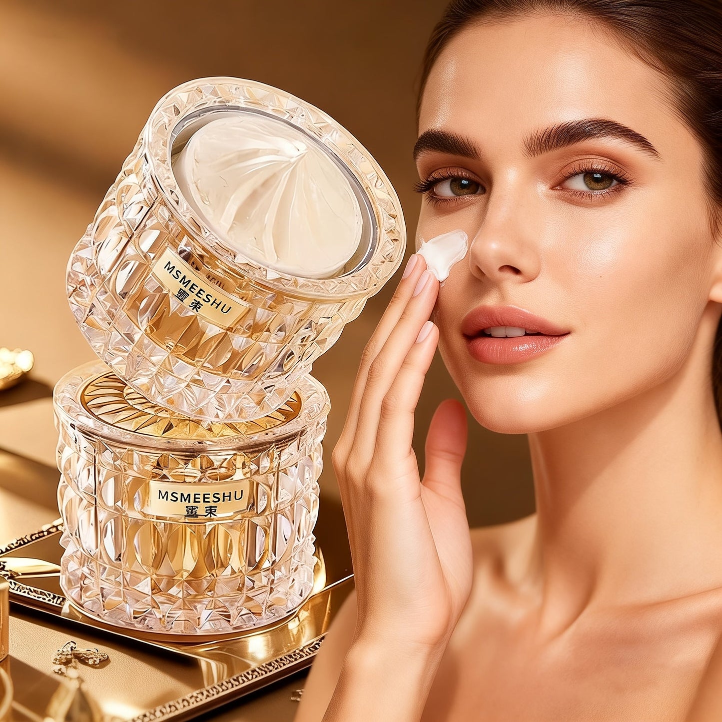 Face Cream 50g Collagen Ginseng and Reishi Mushroom Formula with Pearl, Milk and Allantoin