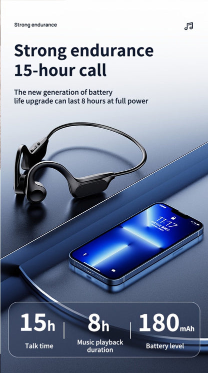 Open Ear Sports Headphones with Microphone 15-Hour Battery True Wireless Bluetooth Earphones for Running Exercising Cycling Gym Workout Awareness Mode