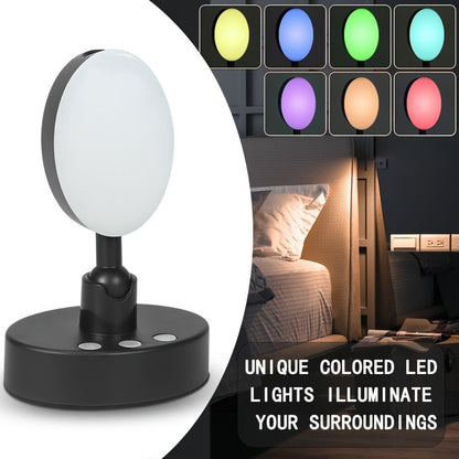 Smoke Face Projection Lamp Color-Changing LED Night Light – 360° Rotatable Ambiance Projector, Adjustable Brightness, USB Rechargeable, Multi-Mode Button Control for Bedroom Wall & Ceiling Decor