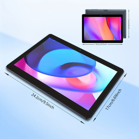 Android Tablet 10-Inch 2-in-1 with 1280x800 IPS Display, 64GB Internal Storage and Keyboard Bundle Options