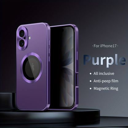 Two-Piece Privacy-Panel Magnetic iPhone Case with Camera Protection in 24 Model and Color Options