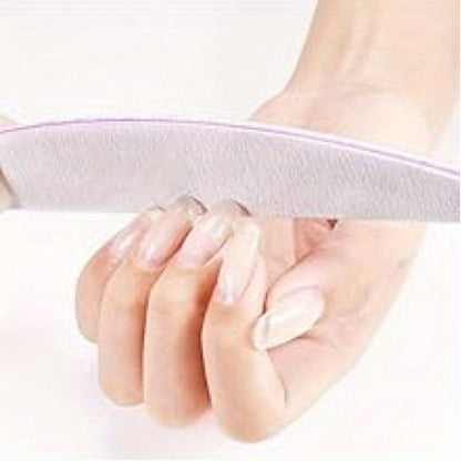 20- or 35-Piece Pink and Purple Nail File and Buffer Set with 100/180 Grit Double-Sided Boards
