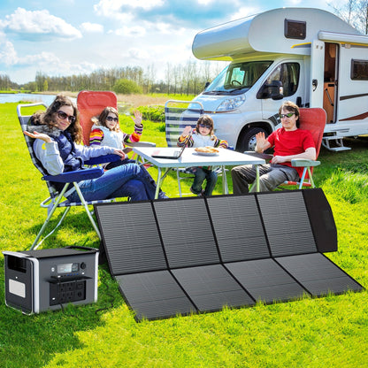 Monocrystalline High Power Solar Panel, 400W/200W/100W Portable Solar Panel, Foldable Solar Blanket, Solar Cell Efficiency Up To 23%, Suitable For Outdoor Adventure Boat Power Station, Garden, Courtyard, Roof, Camping RV Solar Generator