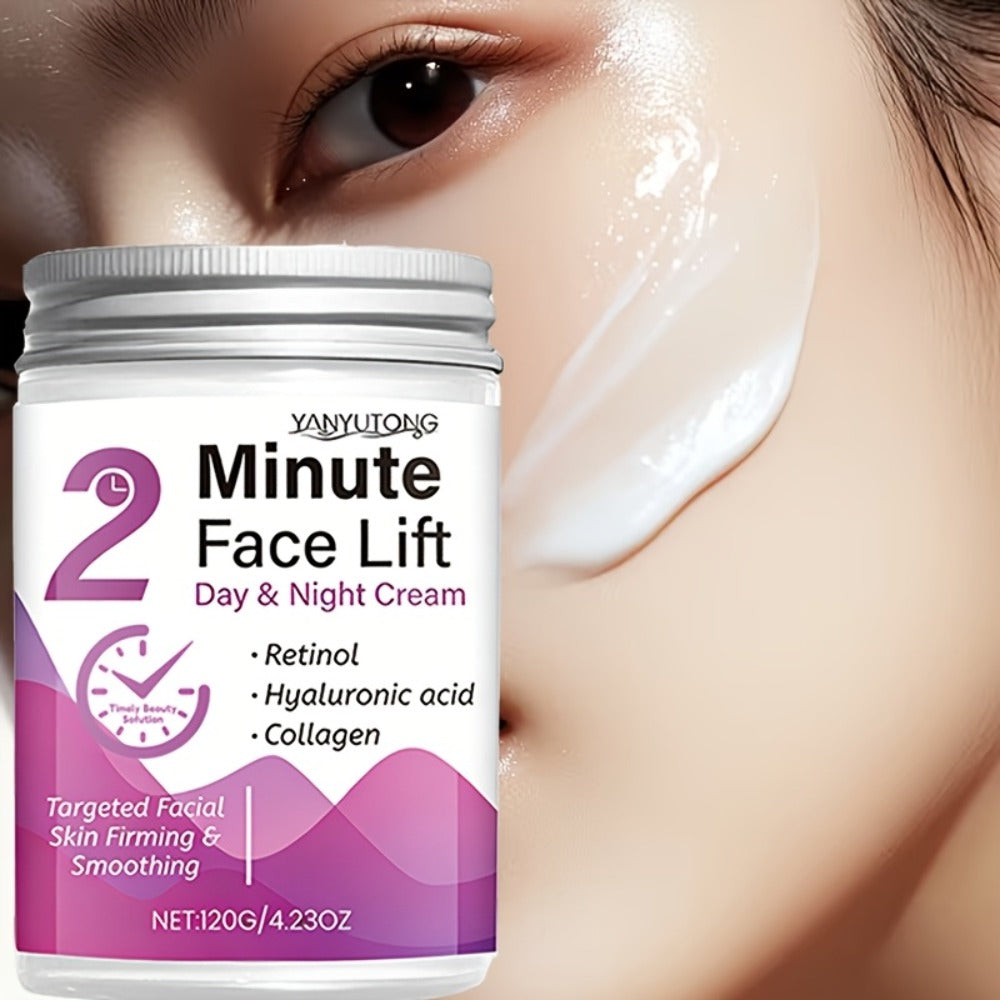 Peptide Collagen Firming Face Cream 120g – 2-Minute Instant Lifting Day & Night Moisturizer with Hyaluronic Acid, Anti-Aging Wrinkle Smoothing Cream for Women All Skin Tones