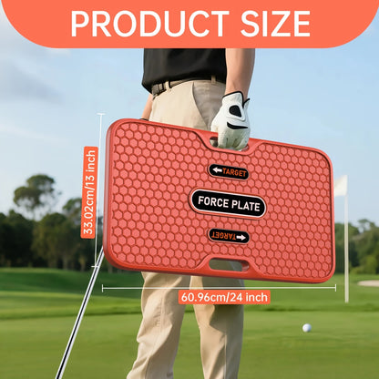Golf Swing Trainer Balance Board with Weight Transfer Pressure Plate – Beginner Practice Aid for Swing Mechanics, Coordination & Precision Footwork