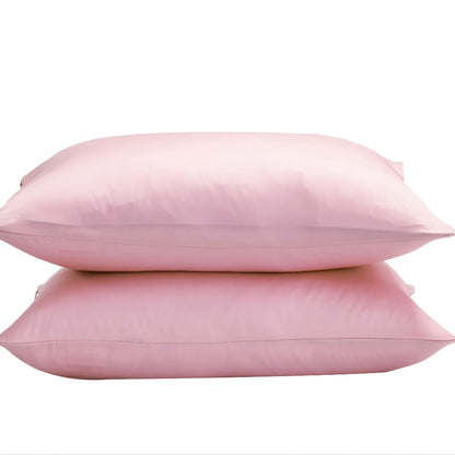 Satin-Look Zippered Pillowcase Collection in Seven Colors and Standard, Queen or King Sizes
