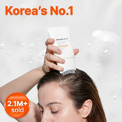 Itchy Scalp Serum with Built-In Massage Brush Applicator — Heartleaf Exocrine Complex, Fragrance-Free, Soothes Dry Sensitive Scalp