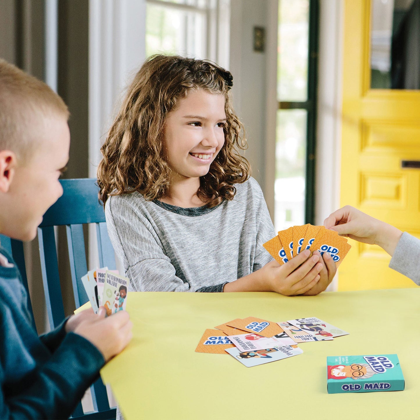 Kids Card Game Bundle with Go Fish and Old Maid Decks, Optional Memory Match Third Deck, Ages 4 Plus in English