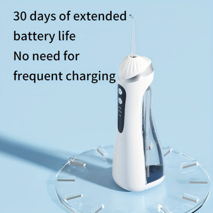 Water Flosser Portable Three-Mode Design with USB Charging, Brush Head Attachment and Three Color Options