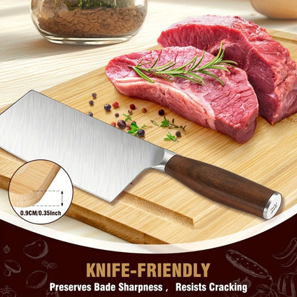 Wood Cutting Board Set of 3 Natural Wooden Chopping Boards with Juice Groove & Non-Slip Edges – Reversible Design for Meat BBQ Home Kitchen Restaurant Holiday Gift