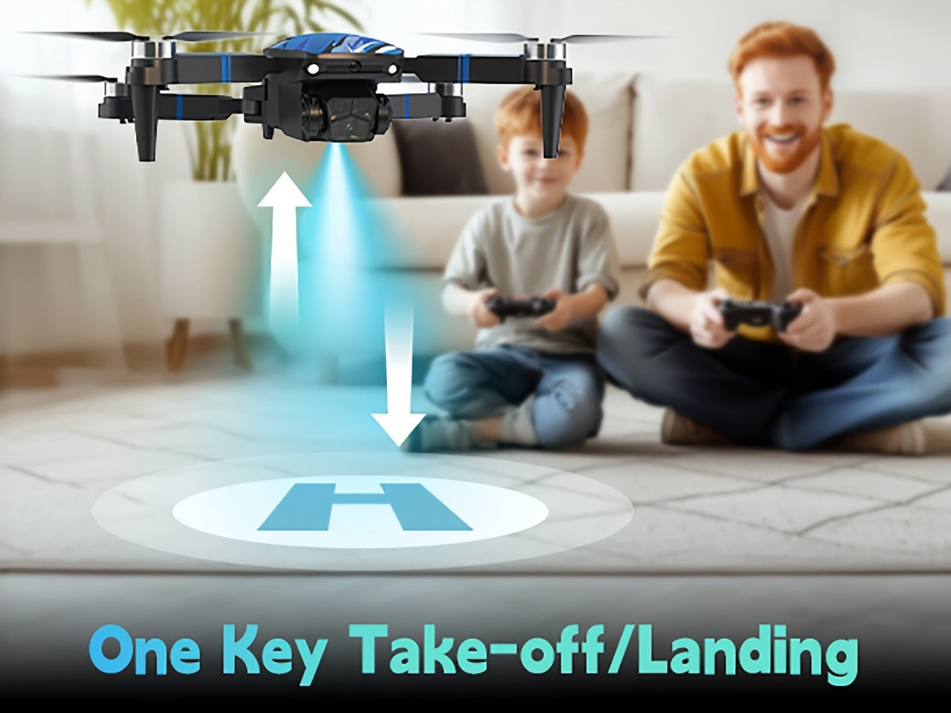 Foldable RC Drone with 2.8-Inch Screen Remote, Dual Cameras and 270-Degree Obstacle Sensor Mode