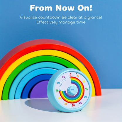 Visual Countdown Timer 60 Minute – Silent Operation Time Management Clock for Classroom, Office, Kitchen & Desktop, Multiple Colors Available