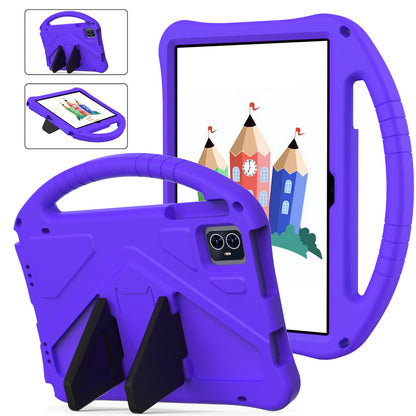 T-Mobile Revvl Tab 2 Case with Handle and Stand - Shockproof EVA PC Hybrid Shell, Heavy-Duty Kids Tablet Cover for Revvl Tab 2 5G 10.1 Inch 2025, Multi-Color: Black Blue Green Purple Red Rose