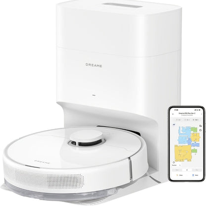 Dreame D10 Plus Gen 2 Self-Emptying Robot Vacuum & Mop Refurbished – 6000Pa Suction | 90-Day Base | LiDAR Navigation | Obstacle Avoidance | Wi-Fi App & Voice Control | Smart Floor Cleaner for Home