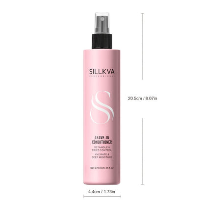 Leave-In Conditioner Spray with Heat Protectant 6.55oz — Deep Conditioning Anti-Frizz No-Rinse Hair Spray, Instant Hydration Shine for Dry Damaged Color Treated All Hair Types Women