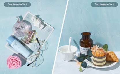 Product Photography Backdrop Paper 6pcs Reversible 12 Designs 16x11.5 Inch Background Sheets for Food Jewelry Cosmetic Flatlay Social Media Content Creation