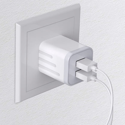 Dual Port USB Wall Charger 2.1A – JOZASHON 5V Cube Power Adapter Charging Block Brick for iPhone 16 15 14 13 12 11 Pro Max SE XS XR X 8 7 6 Plus, Samsung Galaxy, Android Phones (3-8 Pack)