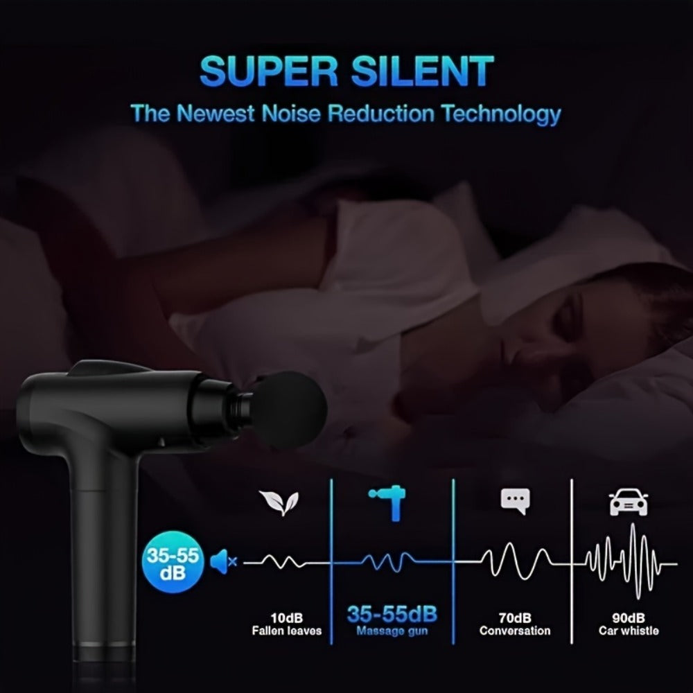 Handheld Massage Gun Collection with X6, M68-7 and X7 Model Labels in Black or Grey Finishes