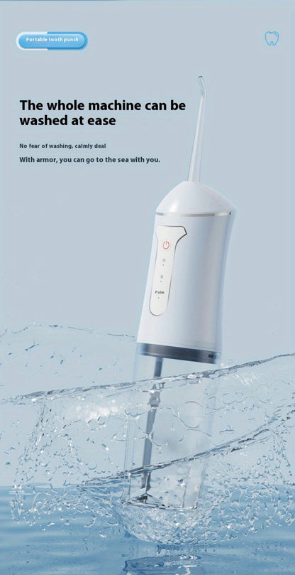Water Flosser Cordless Three-Mode Design with Four Nozzles, USB Charging and Four Color Options