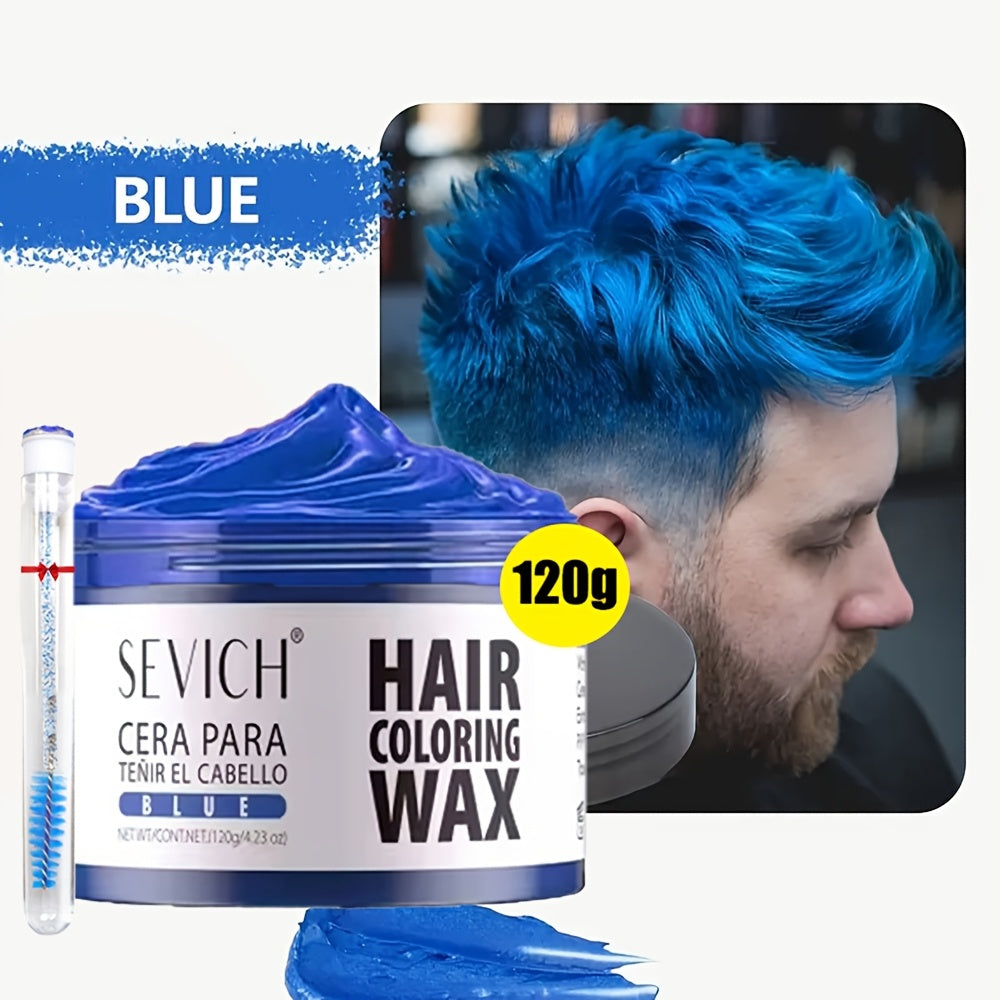 Temporary Hair Color Wax with Strong-Hold Styling Formula in Ten Shades for Parties and Costumes