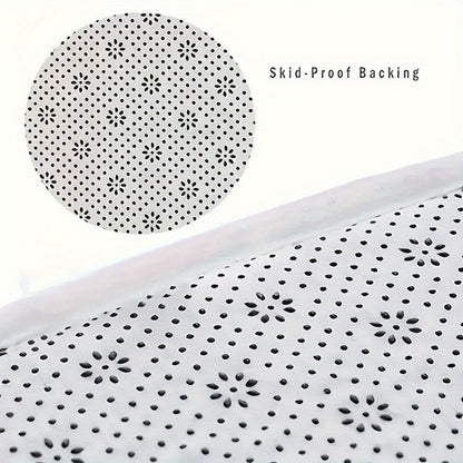 Cat Pattern Non-Slip Flannel Floor Mat Washable Soft Rug with Anti-Slip Backing - Black White Playful Cat Design for Kitchen Entryway Dining Room Bedroom Bathroom, Hand Washable Home Decor Floor Mat