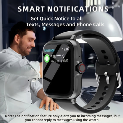 Smartwatch with Bluetooth Calling 1.91" AMOLED HD Touch Screen, Voice Assistant, Music Playback, Built-in Mic & Speaker, Multi-Sport Fitness Tracker – iPhone & Android Compatible