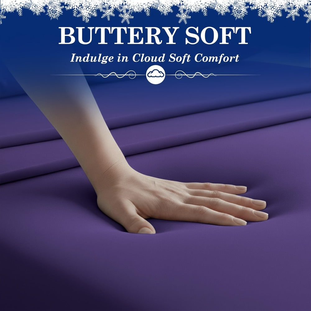 Bed Sheet Set Bamboo-Derived Fabric in 4- or 6-Piece Configuration with Extra-Deep Pocket and Fifteen Colors