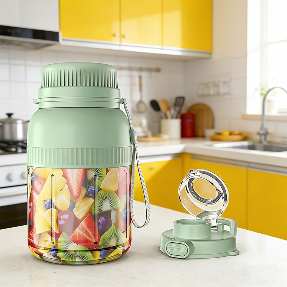 33.8-Ounce Portable Blender and Juicer with Top Digital Display in N99, Cyan or White Options