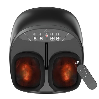 Shiatsu Foot Massager with Heat – Deep Kneading, Compression & Vibration, Electric Foot Massage Machine for Men Women, Fits Size Up to 13