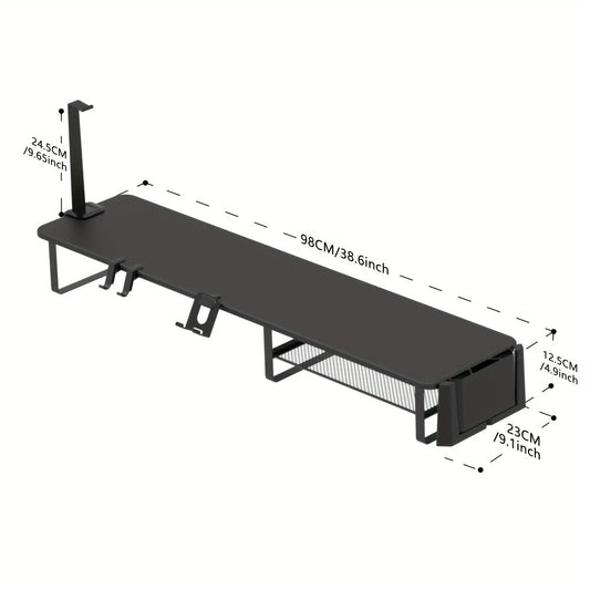 Monitor Stand Organizer with Headset Holder Phone Stand & Game Controller Holder, Versatile Desktop Riser for Computer Monitor Laptop, Gaming & Home Office Desk Organizer