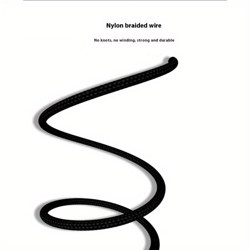 3.5 mm Male-to-Male AUX Audio Cable, 59.06 Inch Cord with Inline Volume Control and Dual Mini Microphones