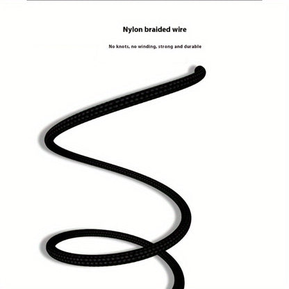3.5 mm Male-to-Male AUX Audio Cable, 59.06 Inch Cord with Inline Volume Control and Dual Mini Microphones