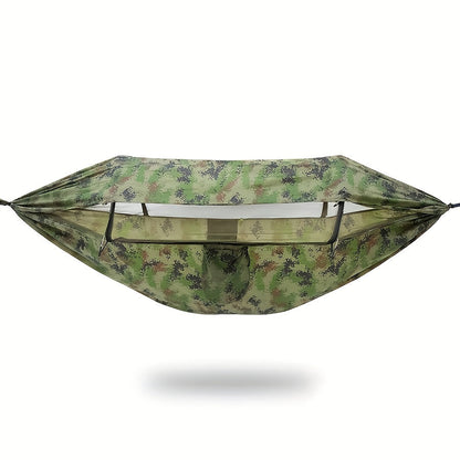 Camping Hammock with Mosquito Net, 210T Nylon, 265lbs Cap.