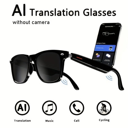 AI Smart Glasses with 4K Camera & Real-Time Translation – Object Recognition Open-Ear Dual Speaker | Touch Control | Ultra-Light Frame | 8hrs Battery USB-C | Hands-Free Travel Work Outdoor | Tech Gift