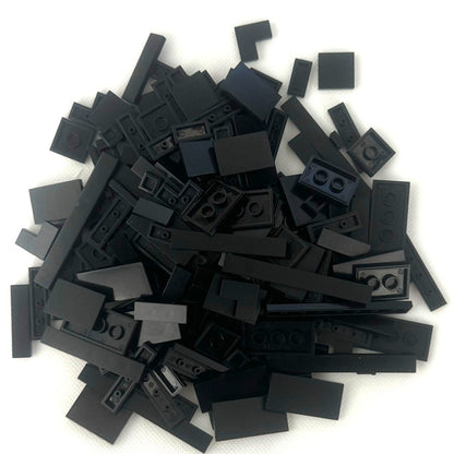Flat Tile Building Block Refill Set with 150 Pieces in 1x1, 1x2 and 1x6 Sizes, Six Color Options