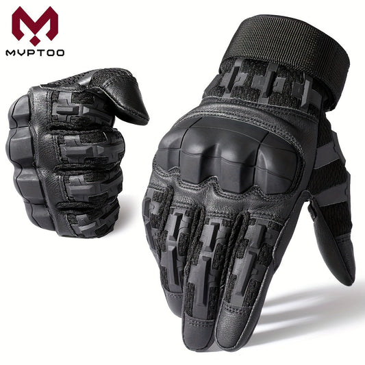 Tactical Full Finger Gloves with Touchscreen Compatibility – Camouflage Motorcycle Riding Gloves for Men Women, Anti-Slip Wear-Resistant, Outdoor Hiking Camping Hunting Shooting Cycling