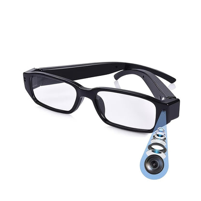 1080P HD Recording Glasses with TF Storage Card – Smart Camera Glasses, 65° Wide-Angle DV Video Recorder, Eye Protection Lenses, Long-Lasting Battery, Portable Wearable Camera for Travel, Sports & Everyday Use