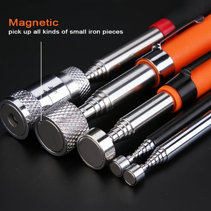 8 lb-Marked Telescoping Magnetic Pickup Tool, Extending 18 to 72cm with Stainless Steel Rod and Orange Handle