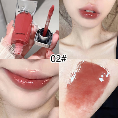 Five-Piece SHAQINUO Water-Shine Lip Gloss Set with Contoured Squeeze Tubes in Shades 01 through 05