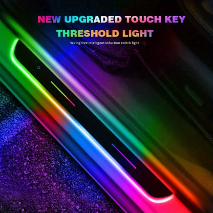 LED Door Threshold Welcome Light 4 Pack Wireless - Auto Motion Sensor, 7 Preset Colors, No Wiring