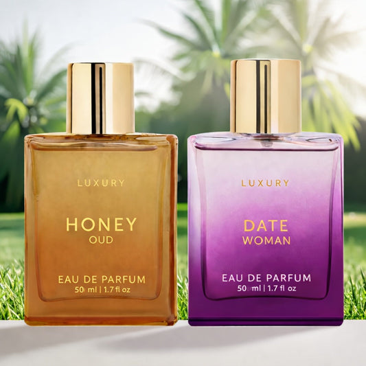 Eau de Parfum Arabian Oud Collection with Honey Oud & Date 50ml Bottles and 4 Source Options