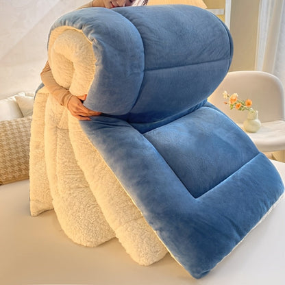 Reversible Sherpa Fleece Comforter Set in 40 Size and Color Options for Twin XL, Full, Queen or King Beds