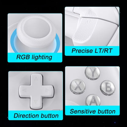 Three-Mode Wireless PC Controller with RGB Lighting, Hall Effect Joystick & Trigger, Programmable Buttons & Vibration for Windows PC, Android, Nintendo Switch & Steam – Not Compatible with Xbox